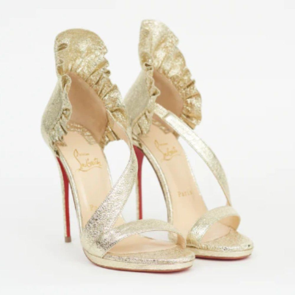 Christian Louboutin Gold Heels